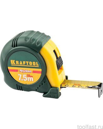 34122-08 Рулетка KRAFTOOL с нейлоновым покрытием 8м / 25мм